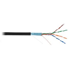 EC-UF004-5E-PE-BK кабель медный NETLAN F/UTP,4 пары, (305 м/бухта), cat 5е, 100МГц, 4х2х0,47 мм, внешний, экранированный, оболочка черного цвета, внеш