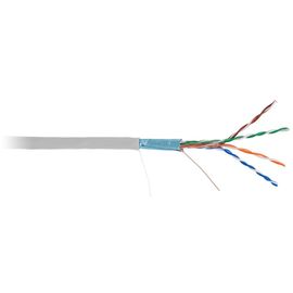 EC-UF004-5E-PVC-GY кабель NETLAN F/UTP 4 пары, (305 м/бухта), Кат.5e, внутр.305мPVC, одножильный, 100МГц, серый