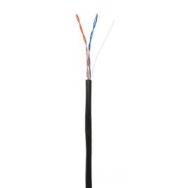 EC-UU002-5-PE-BK Кабель NETLAN U/UTP 2 пары,бухта-305м, Кат.5, внешний, PE до -40C, одножильный, 100МГц, черный