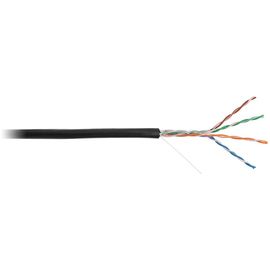 EC-UU004-5E-PE-BK кабель NETLAN U/UTP 4 пары, Кат.5е, внешний, PE -40C, одножильный, 100МГц, черный (305 м/бухта)