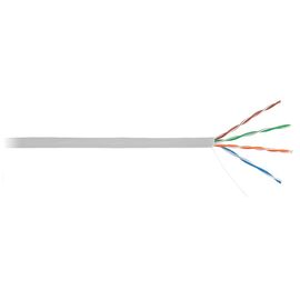 EC-UU004-5E-PVC-GY кабель NETLAN UTP 4 пары, Кат.5e, внутренний, PVC, 24 AWG, одножильный, 100МГц, (305 м/бухта)