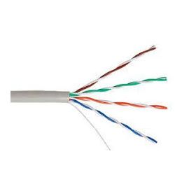 NKL 9140A-IY кабель NIKOLAN U/UTP 4 пары, Кат.6, внутренний, PVC, 23 AWG, одножил.305м 250МГц, (305 м/бухта)