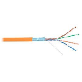 NKL 9200C-OR кабель NIKOLAN F/UTP 4 пары, Кат.5e, внутренний, LSZH нг(В)-HFLTx, 24 AWG, одножильный