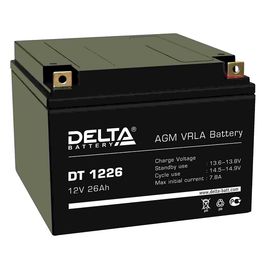 Аккумулятор Delta DT 1226 (12В/26Ач)
