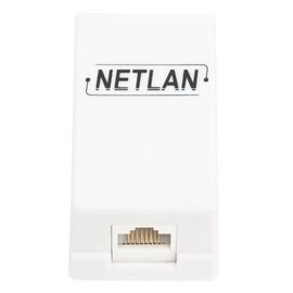 EC-UCB-55-UD2-WT-10 кабельный соединитель NETLAN RJ45-RJ45 (8P8C), кат.5e, (проходная розетка)