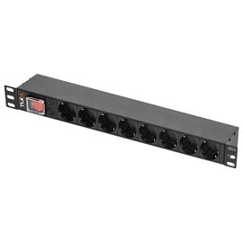 TLK-RSC08-MTF-04-BK блок электрических розеток TLK, 19"