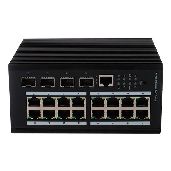 PoE коммутатор Atix AT-NS-16GP-4GS/I-480 (F)