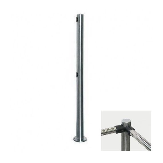 PERCo-BH02 2-02 двухсторонняя стойка с 4-мя отверстиями для крепления патрубков