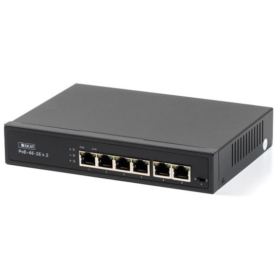 SKAT PoE-4E-2Е v.2  неуправляемый коммутаторSKAT PoE-4E-2Е v.2  неуправляемый коммутатор[image_num]