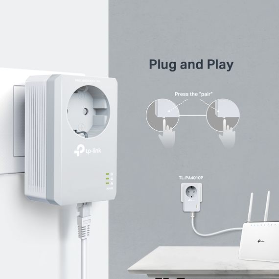 TL-PA4010PKIT адаптер PowerLine TP-LinkTL-PA4010PKIT адаптер PowerLine TP-Link[image_num]