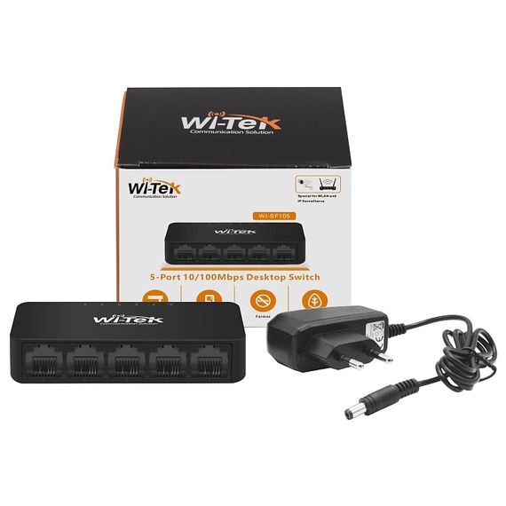 WI-SF105 сетевой коммутатор Wi-TekWI-SF105 сетевой коммутатор Wi-Tek[image_num]
