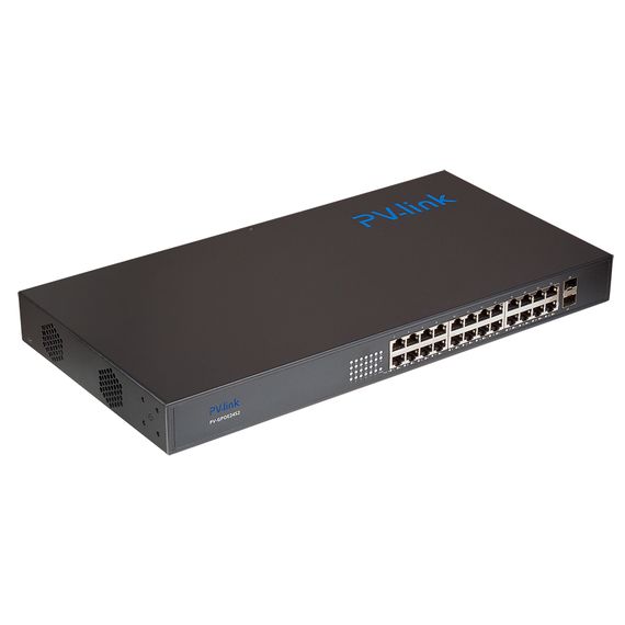 PV-GPOE24S2 PV-Link ( v.2033) 24 портовый коммутатор PV-Link