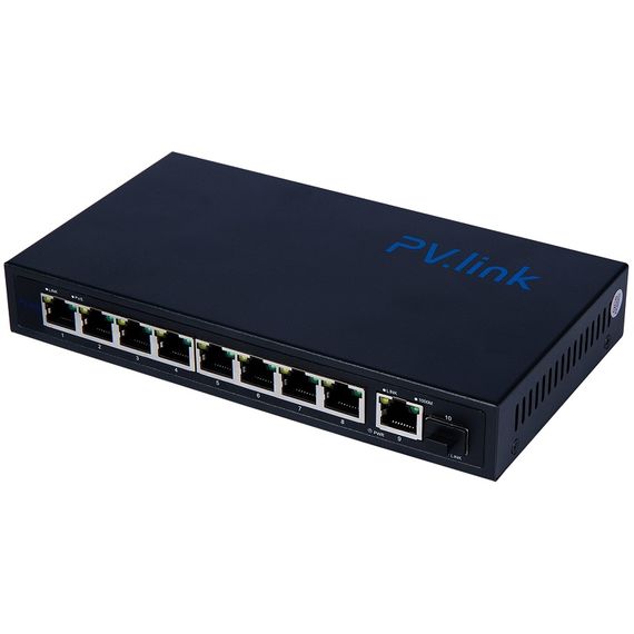 PV-POE08G1S1 PV-Link (ver. 2094) 10 портовый коммутатор