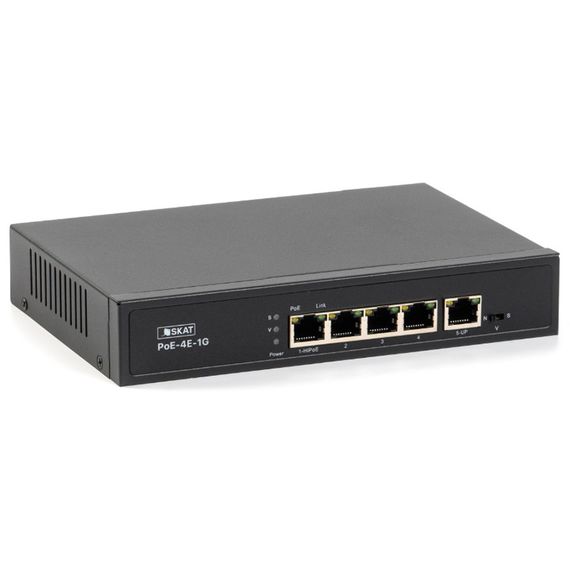 SKAT PoE-4E-1G неуправляемый коммутатор