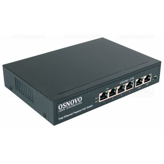 SW-20600/A(80W) 6 портовый пассивный PoE-коммутатор Osnovo