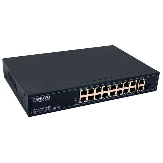 SW-61621(300W) 19 портовый PoE-коммутатор Osnovo