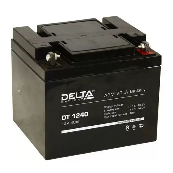 Аккумулятор Delta DT 1240 (12V / 40Ah)Аккумулятор Delta DT 1240 (12V / 40Ah)[image_num]