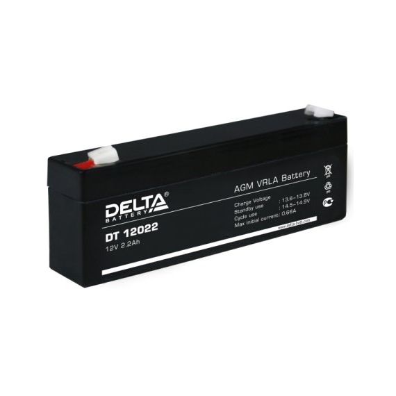 Аккумулятор Delta DT 12022 ( 12В/2,2Ач)