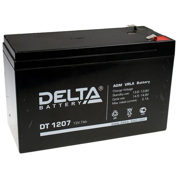 Аккумулятор Delta DT 1207 (12В/7Ач)