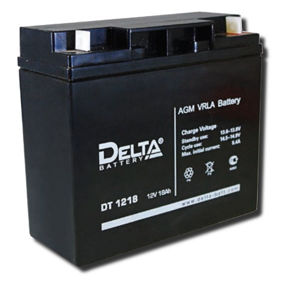 Аккумулятор Delta DT 1218 (12В/18Ач)