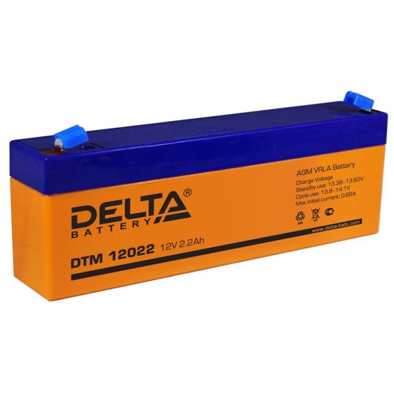 Аккумулятор Delta DTM 12022 (12В/2,2Ач)