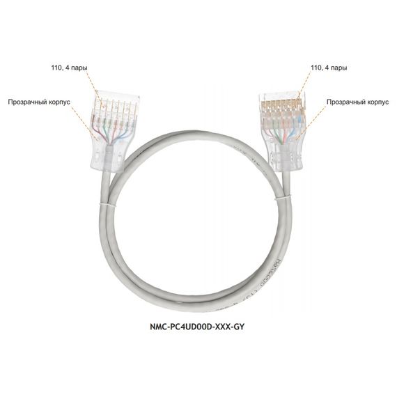 NMC-PC4UD00D-020-GY коммутационный шнур NIKOMAX U/UTP 4 пары, Кат.5еNMC-PC4UD00D-020-GY коммутационный шнур NIKOMAX U/UTP 4 пары, Кат.5е[image_num]