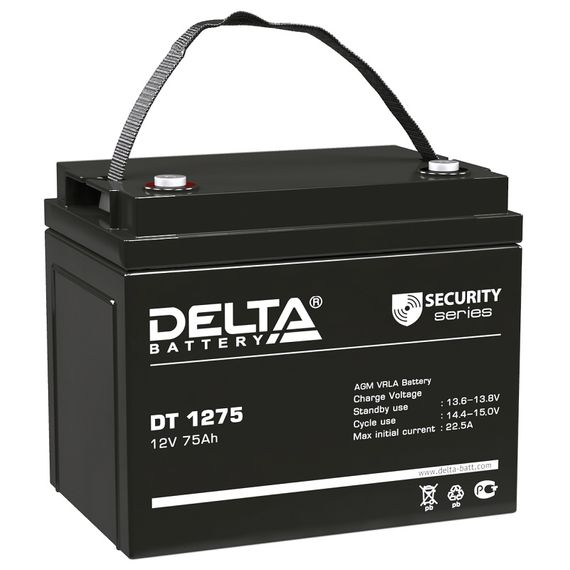 Аккумулятор DT 1275 Delta (12В/75А)