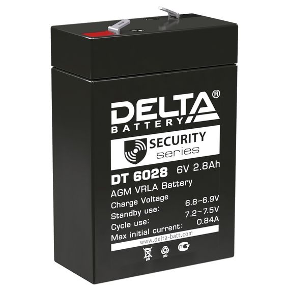 Аккумуляторная батарея Delta DT 6028 (6V / 2.8Ah)