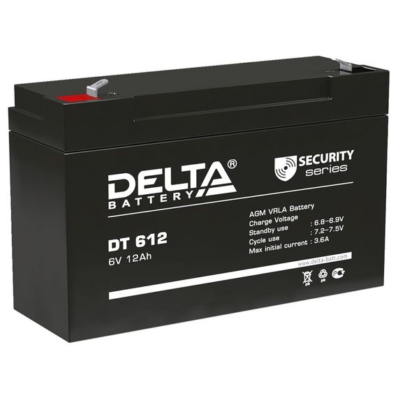Аккумуляторная батарея Delta DT 612 (6V / 12Ah)