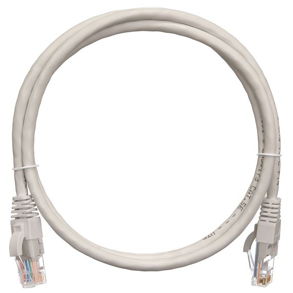 EC-PC4UD55B-020-GY коммутационный шнур (патчкорд) NETLAN U/UTP 4 пары, Кат.5е