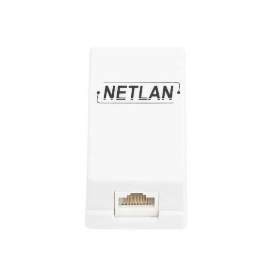 EC-UCB-55-UD2-WT-10 кабельный соединитель NETLAN RJ45-RJ45 (8P8C), кат.5e, (проходная розетка)