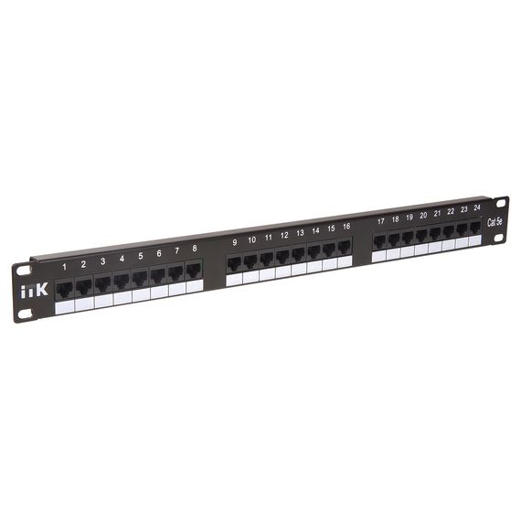 PP24-1UC5EU-D05 патч-панель кат.5Е UTP, 1U, 24 порта (Dual)