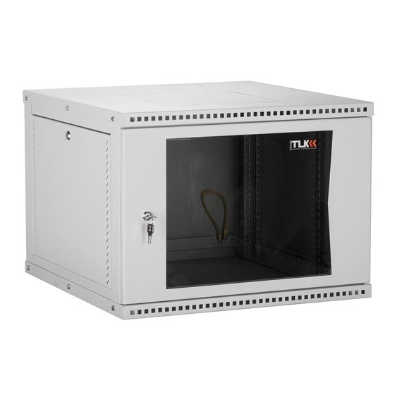TWI-066035-R-G-GY настенный разборный шкаф TLK 19", 6U
