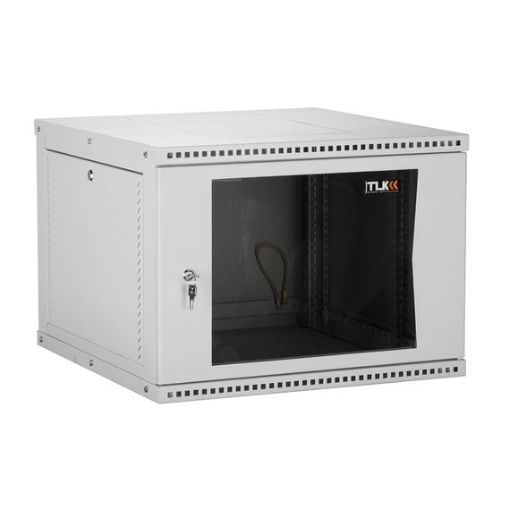 TWI-096035-R-G-GY настенный разборный шкаф TLK 19", 9U