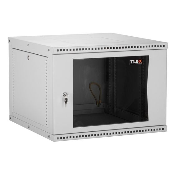 TWI-096045-R-G-GY настенный разборный шкаф TLK 19",9U
