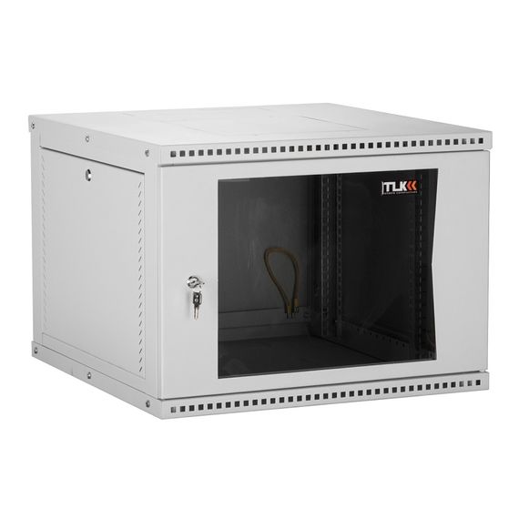 TWI-156045-R-G-GY настенный разборный шкаф TLK 19", 15U